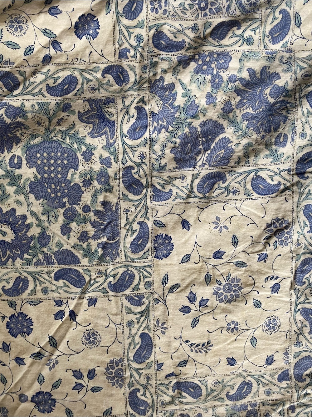 Lauren Ralph Lauren Callen Floral Blue Cream Botanical King 106x88 Duvet Cover - Picture 8 of 16
